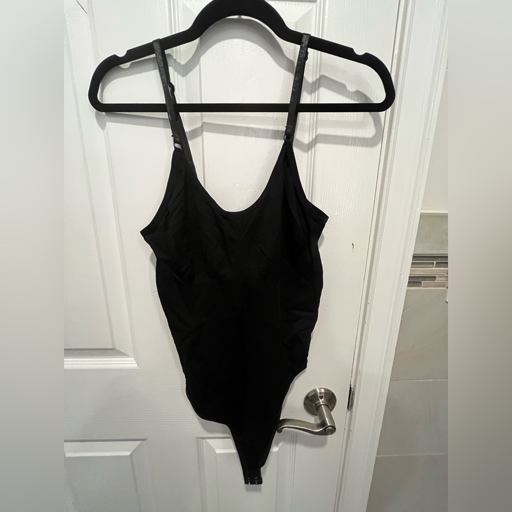Black Seamless Bodysuit XL